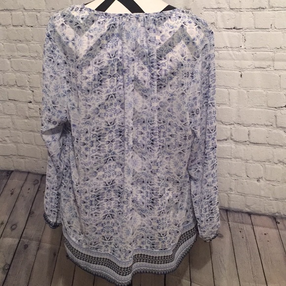 Sheer Lucky Brand Tunic Top - Picture 4 of 8